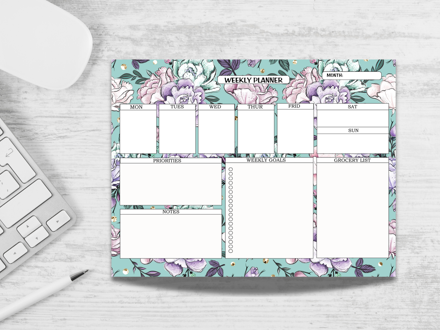 Beauty Spa Weekly Planner Notepad
