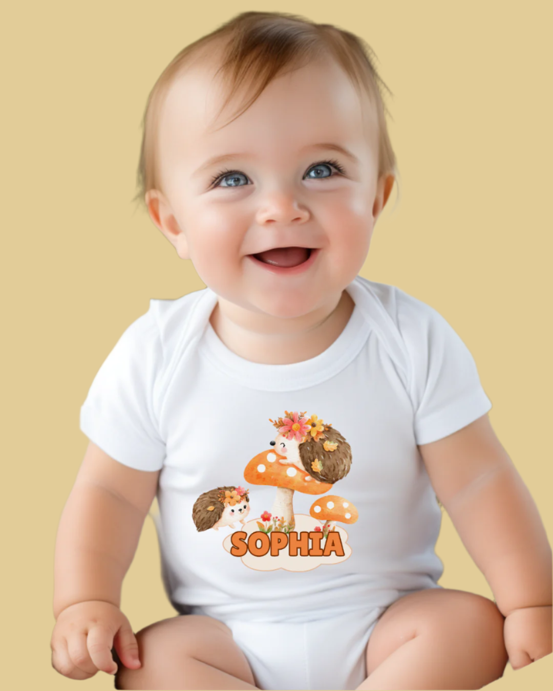 Mushroom Hog Baby Onesies