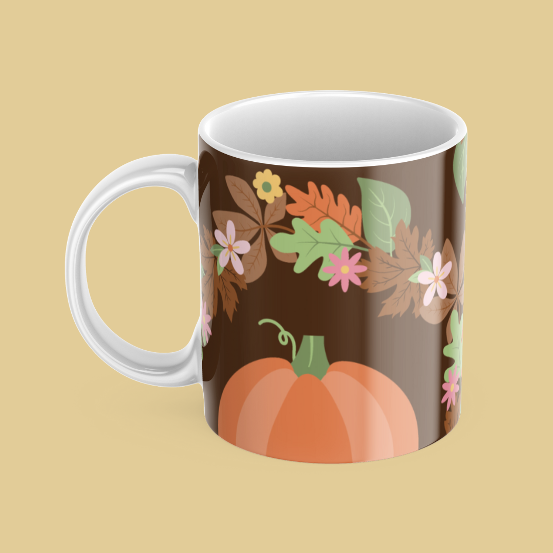 Pumpkin Wreath Mug