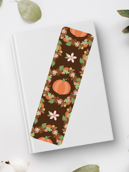 Pumpkin Wreath Bookmark