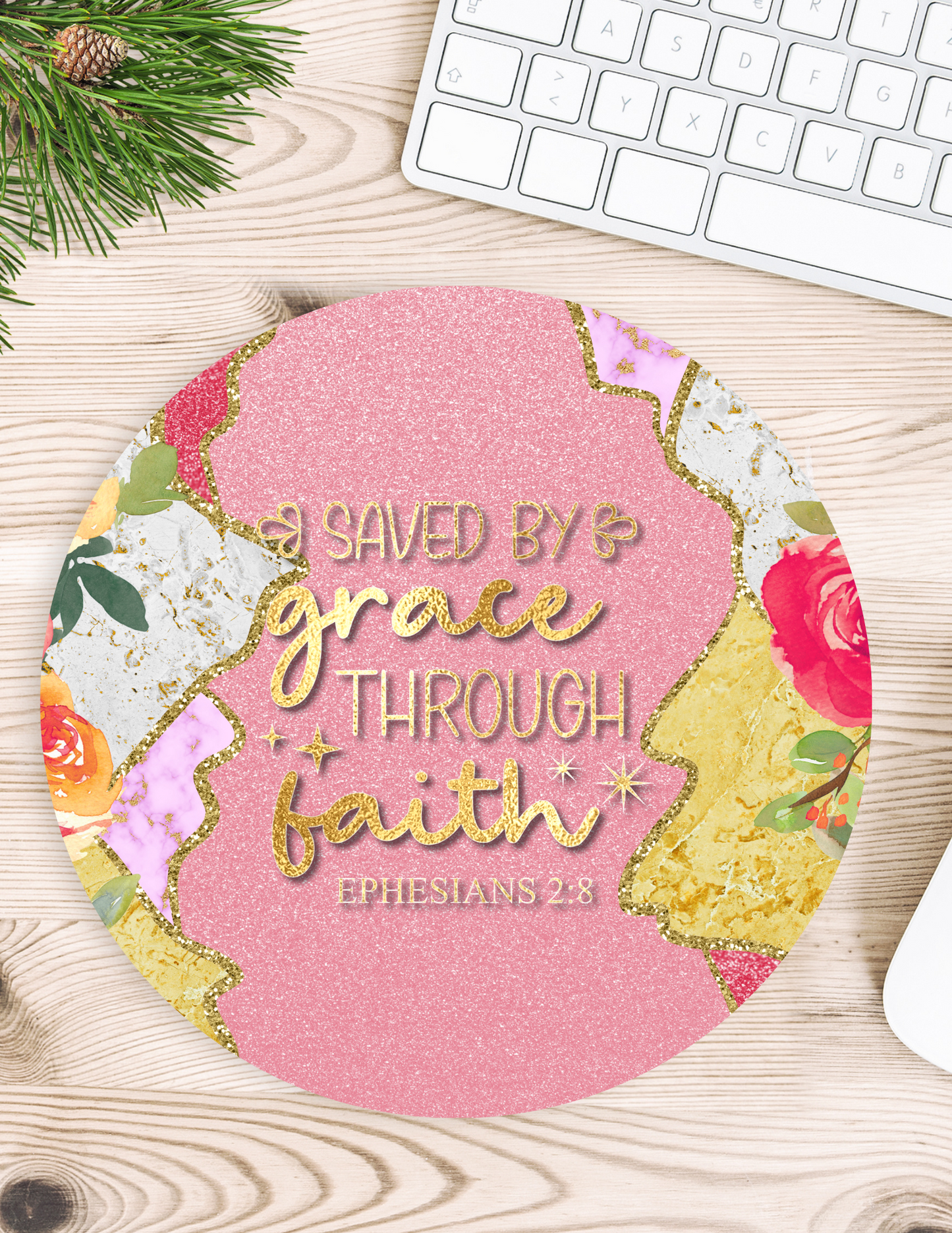 Saved by Grace Mouse Pad