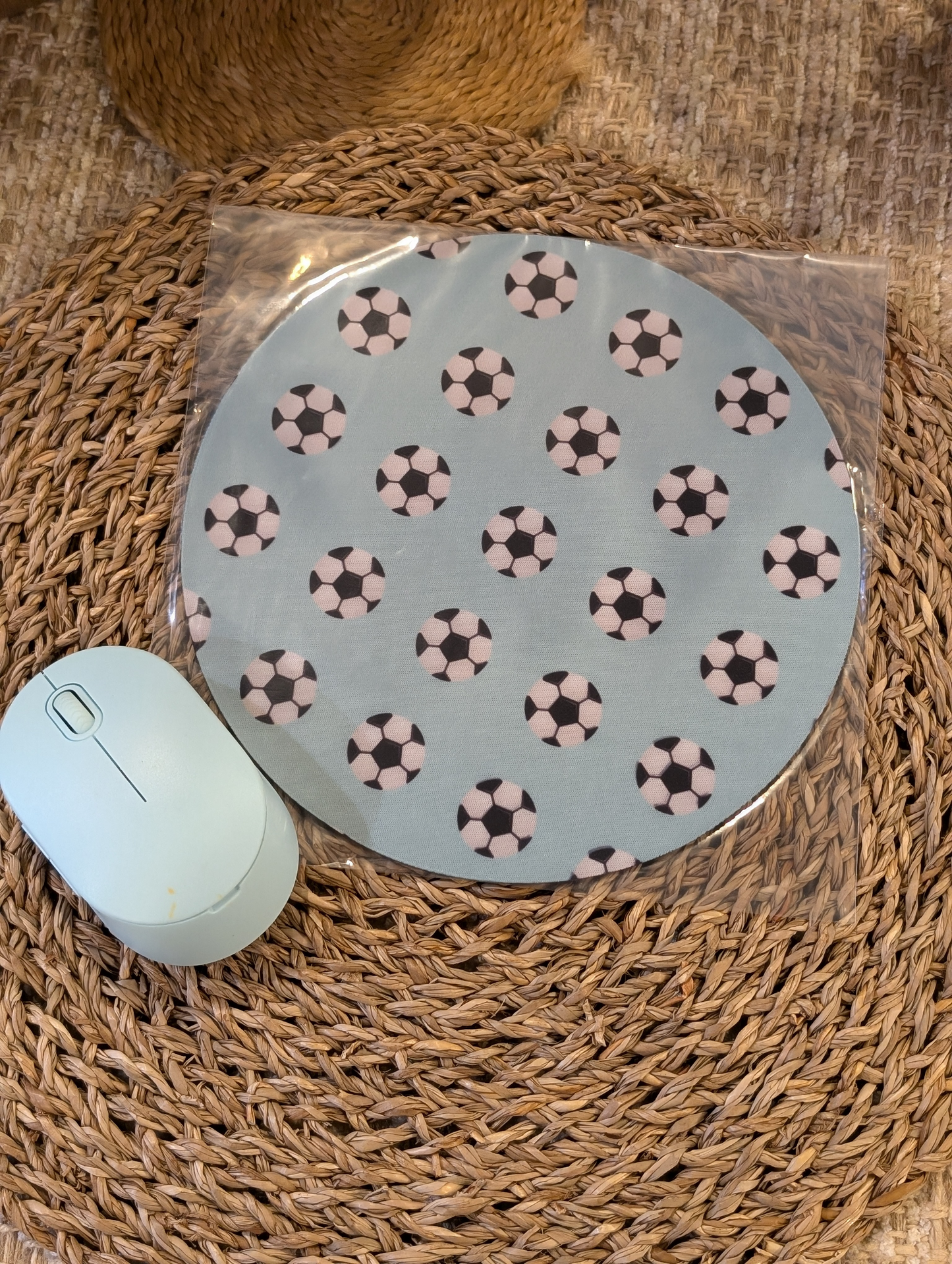Soccer mouse pad