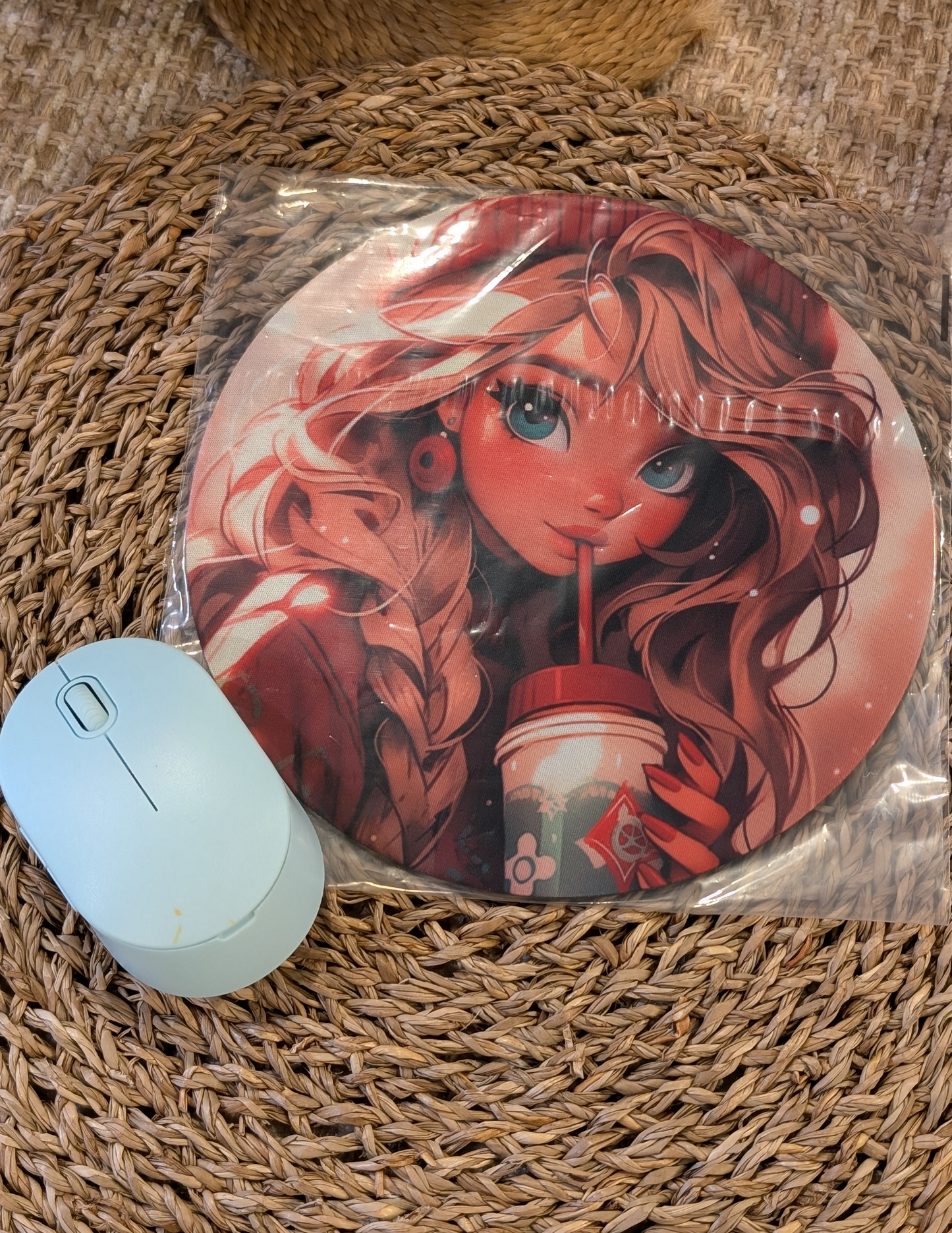 Tumbler Girl Mouse Pad